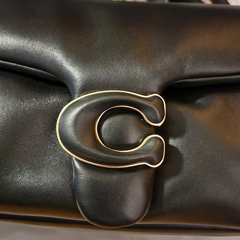 Coach Black Leather Shoulder Bag